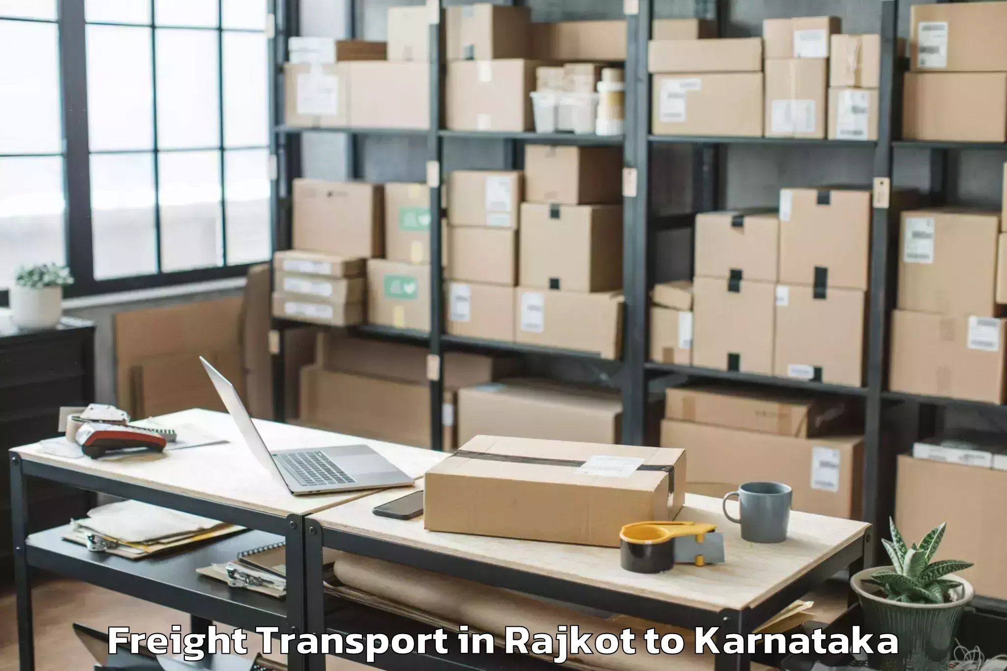 Professional Rajkot to Haliyal Freight Transport